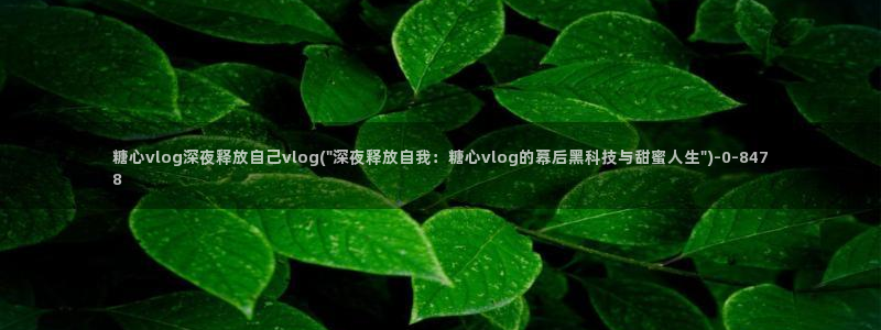 糖心vlog视频